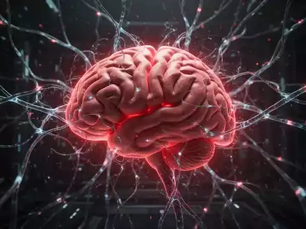 Digitales Gehirn, das mit leuchtenden neuronalen Netzen verschmilzt, was die komplexe und potenziell gefährliche Natur fortschrittlicher KI andeutet. - Foto: über boerse-global.de