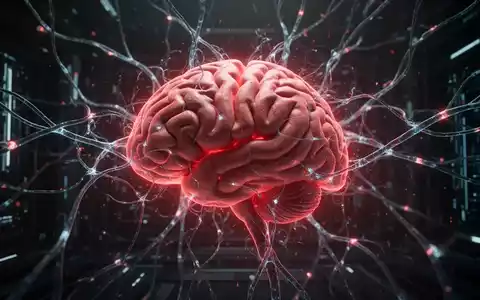 Digitales Gehirn, das mit leuchtenden neuronalen Netzen verschmilzt, was die komplexe und potenziell gefährliche Natur fortschrittlicher KI andeutet. - Foto: über boerse-global.de