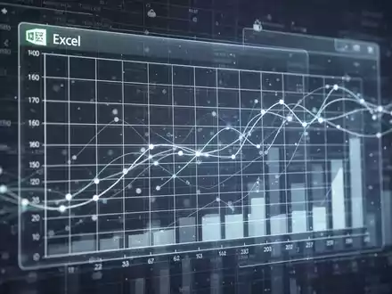 Leuchtendes, abstraktes digitales Tabellenraster mit Datenlinien, symbolisiert cloudbasiertes Datenmanagement und Excel-Integration. - Foto: über boerse-global.de