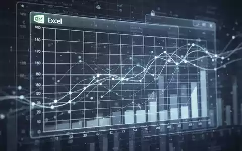 Leuchtendes, abstraktes digitales Tabellenraster mit Datenlinien, symbolisiert cloudbasiertes Datenmanagement und Excel-Integration. - Foto: über boerse-global.de