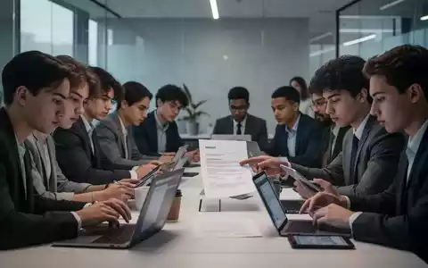 Junge Fachkräfte der Generation Z in einem modernen Büro, die sich auf Bildschirme konzentrieren und einen Vertrag prüfen. - Foto: über boerse-global.de