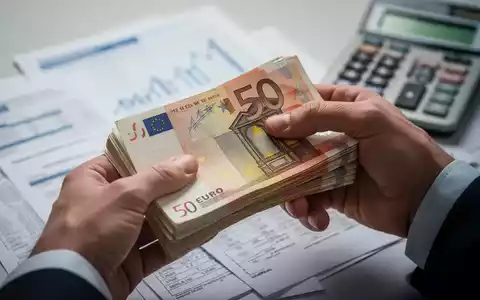 Hände zählen Euro-Banknoten, im Hintergrund verschwommene Finanzdokumente und ein Taschenrechner, der steigende Kosten symbolisiert. - Foto: über boerse-global.de