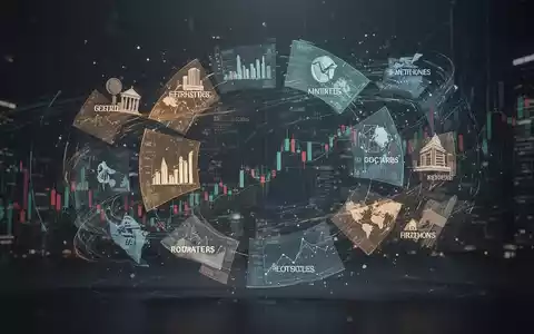 Abstrakte Darstellung der Rotation von Finanzmärkten ohne Euphorie, mit sich verlagernden Sektoren. - Foto: über boerse-global.de
