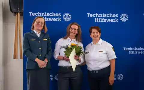 THW LVBEBBST: Neue Führung beim THW in Brandenburg a. d. Havel / Zwei Frauen an der Spitze des Ortsverbands - Foto: presseportal.de