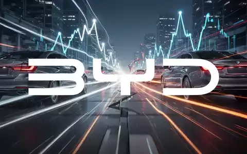 Abstrakte Darstellung der Automobilindustrie mit dynamischen Lichtspuren, die Wettbewerb und sich verlagernde Marktpositionen symbolisieren. - Foto: über boerse-global.de