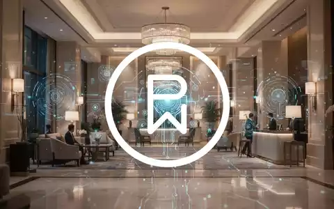 Abstrakte Darstellung des Hotelgewerbes mit Elementen künstlicher Intelligenz in einer eleganten Lobby-Umgebung. - Foto: über boerse-global.de