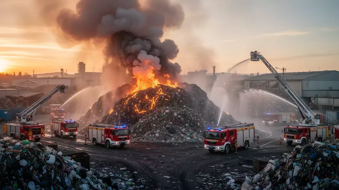 A major fire at a recycling facility in Wolverhampton has caused significant disruption to local tra