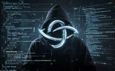 Verschattete Hackerfigur vor leuchtendem digitalem Interface mit Code und stilisierem Gemini-Logo. - Foto: über boerse-global.de