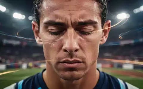 Nahaufnahme eines Athleten mit geschlossenen Augen, der mentale Techniken wie Visualisierung vor einem Wettkampf anwendet. - Foto: über boerse-global.de