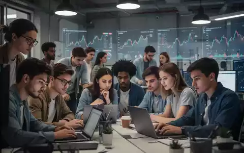 Eine Gruppe junger Menschen arbeitet in einem modernen Büro, das Engagement und Konzentration ausstrahlt. - Foto: über boerse-global.de