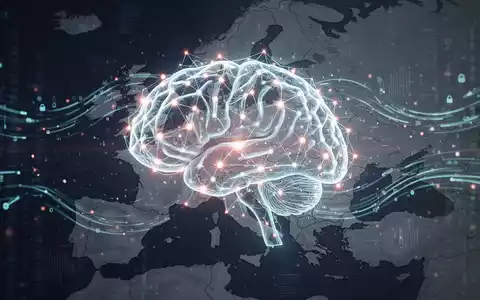 Leuchtendes, abstraktes neuronales Netz über einer dezenten Europakarte mit Datenströmen, die KI-Adoption darstellen. - Foto: über boerse-global.de