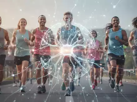 Eine futuristische Darstellung von künstlicher Intelligenz (KI), die sich mit menschlicher Gesundheit und Prävention verbindet. - Foto: über boerse-global.de