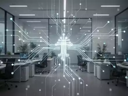 Eine stilisierte digitale Infografik, die Datenfluss und -reduzierung darstellt, mit leuchtenden Linien und Knoten. - Foto: über boerse-global.de