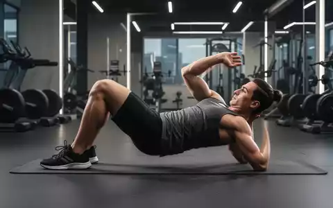 Eine Person führt eine Hollow-Body-Rock-Übung auf einer Yogamatte in einem sauberen Fitnessstudio aus, die Rumpfmuskulatur wird betont. - Foto: über boerse-global.de