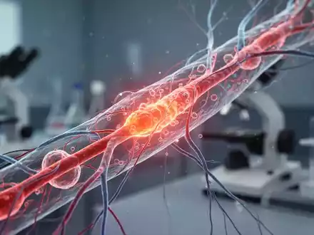 Nahaufnahme eines menschlichen Gefäßnetzes, das Entzündungen und gezielte Therapien bei Vaskulitis symbolisiert. - Foto: über boerse-global.de