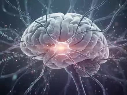 Abstrakte Darstellung von neuronalen Netzwerken und Datenströmen, die medizinische Forschung und Prävention symbolisieren. - Foto: über boerse-global.de