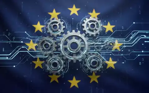 Zahnräder und Datenströme symbolisieren die Vereinfachung von Berichtspflichten und die Reduzierung von Bürokratie im Kontext der EU-Taxonomie. - Foto: über boerse-global.de