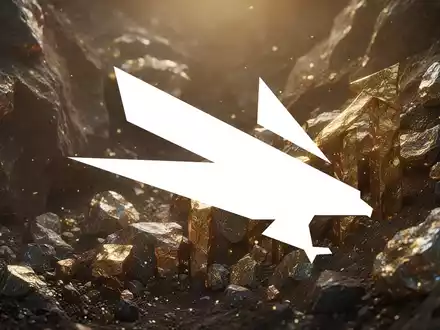 Eine abstrakte, atmosphärische Szene, die den Bergbausektor darstellt, mit goldenem Licht und groben Mineraltexturen. - Foto: über boerse-global.de