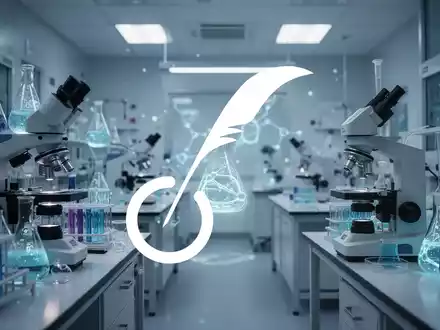 Eine sterile, hochtechnologische Laborumgebung mit weich leuchtenden wissenschaftlichen Geräten in kühlen Blau- und Weißtönen. - Foto: über boerse-global.de