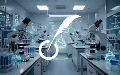 Eine sterile, hochtechnologische Laborumgebung mit weich leuchtenden wissenschaftlichen Geräten in kühlen Blau- und Weißtönen. - Foto: über boerse-global.de