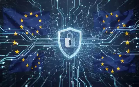 Abstrakte Darstellung von digitalen Datenflüssen und Sicherheitsbarrieren, die verschärfte Bürgergeld-Regeln für EU-Ausländer symbolisieren. - Foto: über boerse-global.de