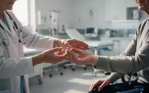 Eine Ergotherapeutin hilft einem Patienten bei einer Handübung in einer modernen Rehabilitationseinrichtung. - Foto: über boerse-global.de