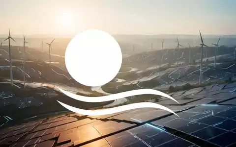 Abstrakte, atmosphärische Szene, die erneuerbare Energie und Wachstum darstellt, mit sanftem Sonnenlicht, das eine weite Landschaft beleuchtet. - Foto: über boerse-global.de