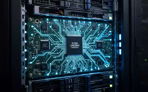 Nahaufnahme von Serverrack-Leuchten und Mikrochips, die steigende PC-Komponentenkosten und einen Wandel der Computerstrategie veranschaulichen. - Foto: über boerse-global.de