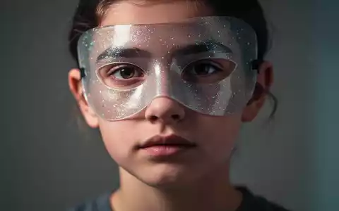 Ein Gesicht, dessen obere Hälfte von einer durchscheinenden Maske verdeckt wird, symbolisiert das Verbergen neurodivergenter Merkmale. - Foto: über boerse-global.de