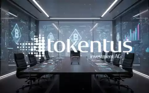 Ein futuristischer Finanzkonferenzraum mit digitalen Projektionen, der Hauptversammlungen und Unternehmensführung im Blockchain-Sektor symbolisiert. - Foto: über boerse-global.de