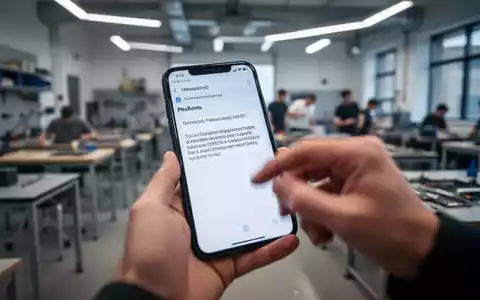 Nahaufnahme eines Smartphones mit einem technischen Problem auf dem Bildschirm, während Hände versuchen, es zu reparieren. - Foto: über boerse-global.de