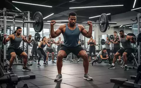 Eine Gruppe von Menschen unterschiedlichen Alters und Geschlechts, die in einem modernen Fitnessstudio Krafttraining absolvieren. - Foto: über boerse-global.de