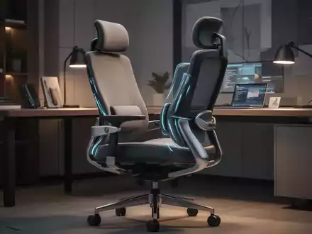 Ein moderner, ergonomischer Bürostuhl in einem stilvollen Home-Office-Bereich, der gesunde Haltung und Komfort betont. - Foto: über boerse-global.de