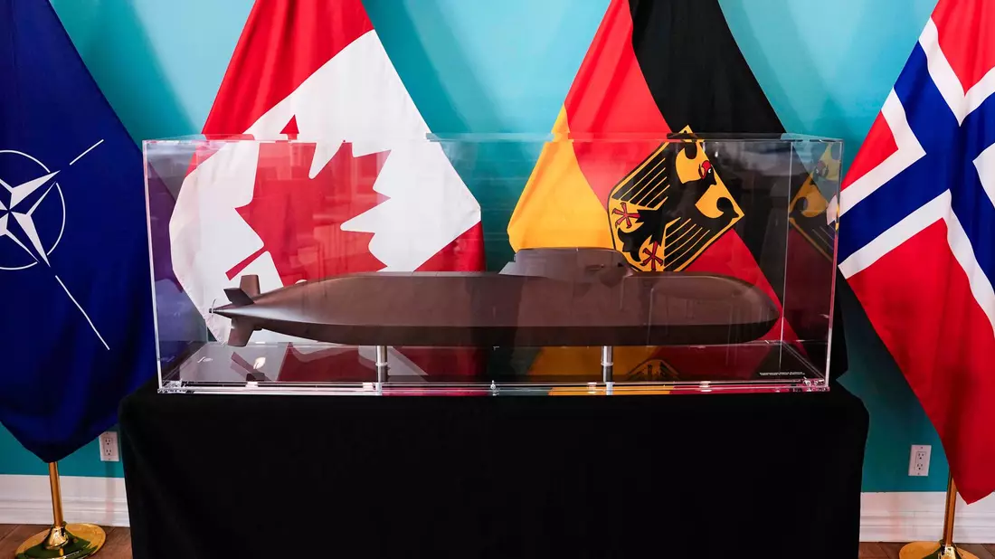Der Kieler Marineschiffbauer TKMS baut zwei Dutzend U-Boote für Deutschland, Norwegen und Kanada.  - Bild: Justin Tang/The Canadian Press/AP/dpa