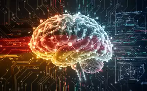 Leuchtendes, abstraktes neuronales Netz-Gehirn mit digitalen Datenströmen und dezenten deutschen Flaggenfarben, symbolisiert KI-Regulierung und Sicherheit. - Foto: über boerse-global.de