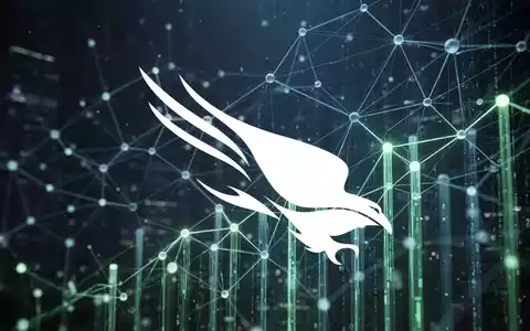 Ein abstraktes, atmosphärisches Bild, das den Cybersicherheitssektor darstellt, mit einem Netzwerk aus leuchtenden digitalen Verbindungen. - Foto: über boerse-global.de