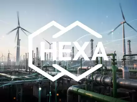 Abstrakte Darstellung des Sektors für erneuerbare Energien und Gastransport mit industrieller Infrastruktur und einem Gefühl von Wachstum. - Foto: über boerse-global.de