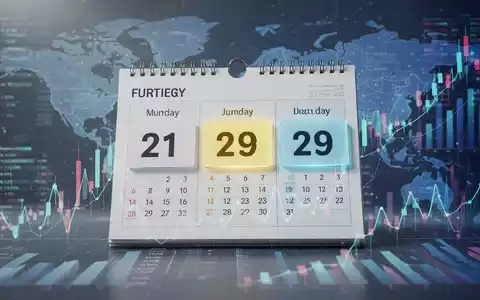Ein stilisierter Kalender mit drei hervorgehobenen zukünftigen Terminen, umgeben von globalen Finanzdaten und Markttrends. - Foto: über boerse-global.de