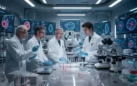 Ein Team von Wissenschaftlern arbeitet in einem modernen Labor an medizinischen Geräten und Materialien, symbolisierend Gesundheitsforschung. - Foto: über boerse-global.de