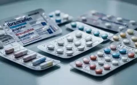 Nahaufnahme von Blisterpackungen mit Schmerzmitteln wie Ibuprofen und Paracetamol auf einer reflektierenden Oberfläche. - Foto: über boerse-global.de
