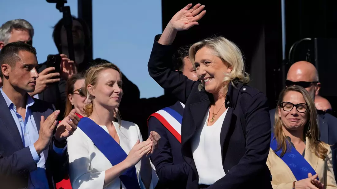 Marine Le Pen will Frankreichs nächste Präsidentin werden. (Archivbild) - Bild: Michel Euler/AP/dpa