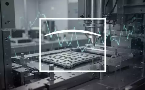 Abstrakte, atmosphärische Szene, die die Halbleiterausrüstungsindustrie darstellt, mit einem neutralen bis leicht negativen Markttrend. - Foto: über boerse-global.de