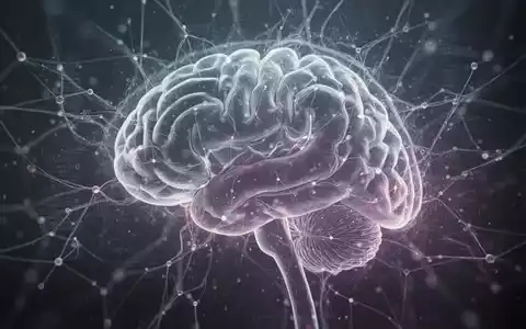 Abstrakte Darstellung von neuronalen Bahnen und einer Gehirnkontur mit überlagerten Datenpunkten, die wissenschaftliche Forschung und medizinische Implikationen symbolisieren. - Foto: über boerse-global.de