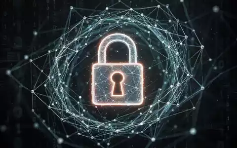Leuchtendes digitales Vorhängeschloss über einem Netzwerk aus Linien und Knoten, Symbol für Cybersicherheit und Datenschutz. - Foto: über boerse-global.de