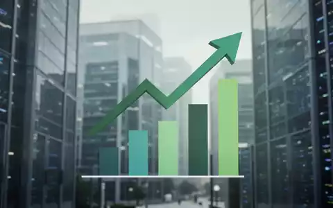 Ein stilisierter Pfeil zeigt nach unten und kreuzt ein Balkendiagramm, symbolisiert reduzierte Berichtspflichten und vereinfachte Daten. Moderne Bürogebäude im Hintergrund. - Foto: über boerse-global.de