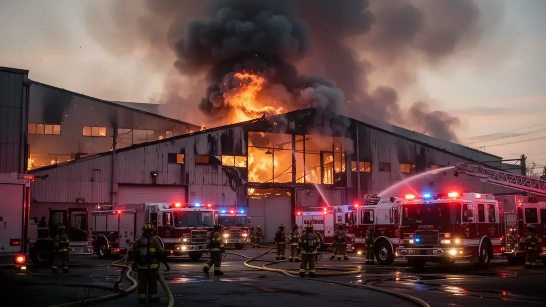 A series of significant fires at industrial and logistics facilities in the United States, the Unite