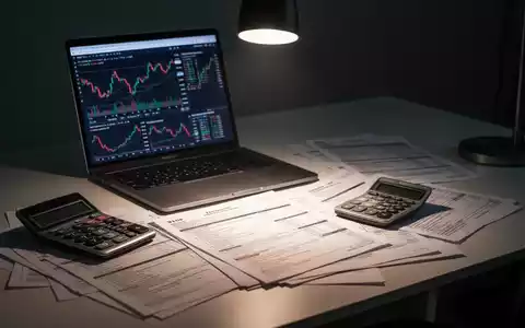 Ein moderner Schreibtisch mit einem Laptop, Finanzdokumenten und einem Taschenrechner, der steuerliche Planung für Freelancer symbolisiert. - Foto: über boerse-global.de