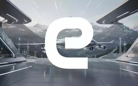 Eine abstrakte, atmosphärische Szene, die die fortschrittliche Luftfahrtindustrie darstellt, mit futuristischen Elementen vor Schweizer Alpen. - Foto: über boerse-global.de