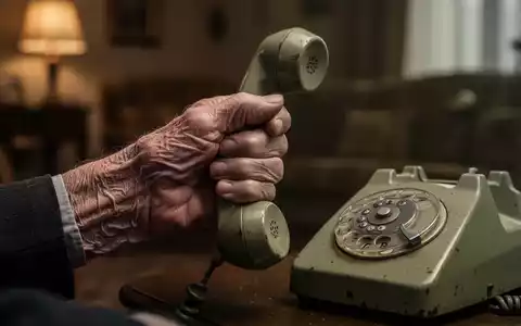 Eine Nahaufnahme der zitternden Hand einer älteren Person, die einen Telefonhörer hält, mit einem verschwommenen Hintergrund, der ein gedämpftes Wohnzimmer andeutet. - Foto: über boerse-global.de