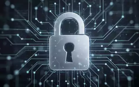Digitales Vorhängeschloss-Symbol über abstrakten Netzlinien, symbolisiert digitale Privatsphäre und Chat-Kontrolle-Debatte. - Foto: über boerse-global.de